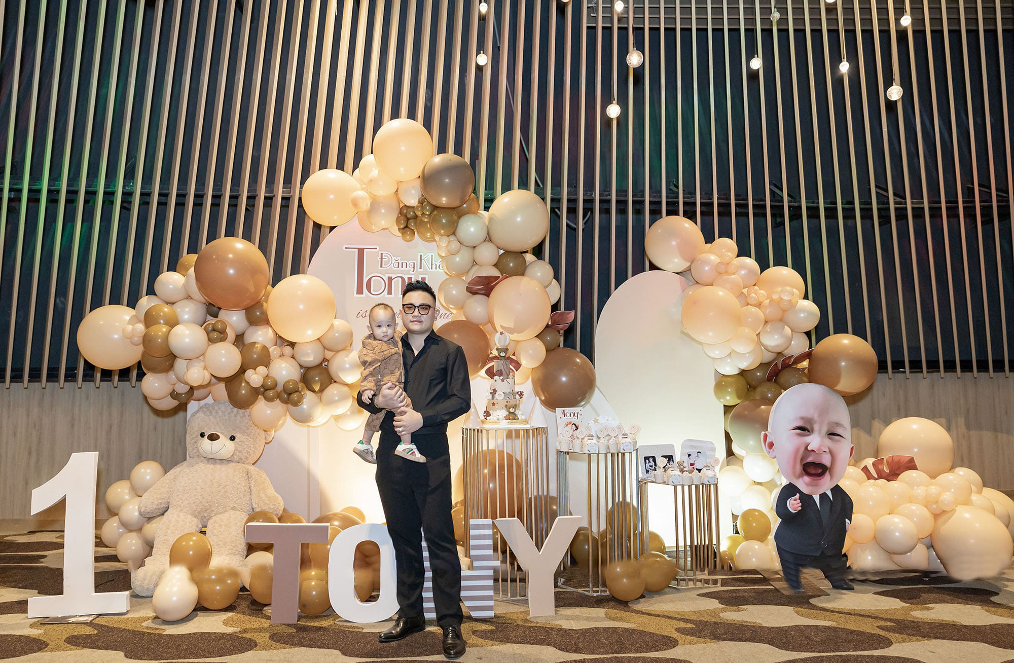 trang tri sinh nhat chu de gau teddy 7